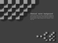 Black geometric texture. Vector background design, website background