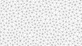 Black geometric triangular network pattern on white background abstract Royalty Free Stock Photo