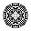 Black geometric vector pattern ornament