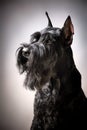 Black Giant Schnauzer dog Royalty Free Stock Photo