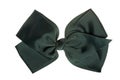Black gift bow, isolated on white Royalty Free Stock Photo