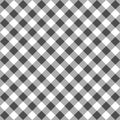 Black gingham seamless pattern.