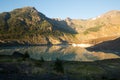 Black Glacier and meltwater lake