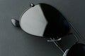 Black glass in sunglassess Royalty Free Stock Photo