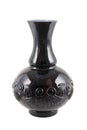 Black glass vase