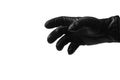 Black glove on white background Royalty Free Stock Photo