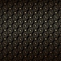 Black and gold art deco seamless pattern with swirls. Luxury decorative ornament
