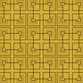 Luxury black and gold art deco patterns collection Royalty Free Stock Photo