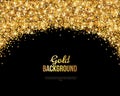 Black and Gold Banner, Greeting Card
