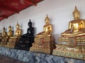 Black and gold Buddha Royalty Free Stock Photo