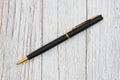 Black and gold business ballpoint pen Royalty Free Stock Photo