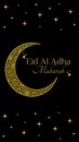 Black Gold Elegant Eid Al Adha Mubarak Greeting Story