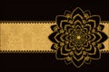 Black and gold flower