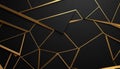Black and gold geometric abstract background pattern 2 Royalty Free Stock Photo