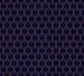 Black and gold line pattern. Vector geometric seamless texture with grid, lattice, net Royalty Free Stock Photo