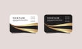 Black And Gold Luxury Business Card Design Royalty Free Stock Photo