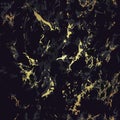 Black and gold marble seamless texture. Pattern