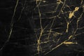 Black and gold marble texture design for cover book or brochure, poster, wallpaper background or realistic business and design art