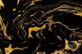 Black and gold marble texture design for packaging, cover, brochure, poster, wallpaper, presentation, invitation Royalty Free Stock Photo