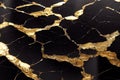 a black and gold marble textured wallpaper with gold foiling on it\'s edges and a black background
