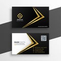 Black and gold premium luxury business card design
