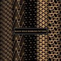 Black Gold Seamless pattern eps.10 Royalty Free Stock Photo