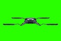 Black and gold style flying car isolated on green background. Future, premium cars, luxury style, VIP, auto industry. 3D