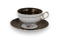 Black and Gold Teacup Royalty Free Stock Photo