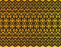 Black on gold Thai vintage pattern vector abstract background
