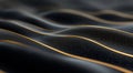 Black and gold wavy patterns creating a dynamic texture in a modern design setting Royalty Free Stock Photo