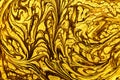 Black, gold and white marbling background. Unique artwork texture. Marble pattern imitation. Stock illustration. Royalty Free Stock Photo