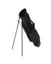 Black golf clubs bag isolated on white Royalty Free Stock Photo