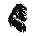 Black gorilla logo Royalty Free Stock Photo