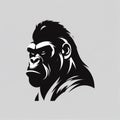Black gorilla logo Royalty Free Stock Photo