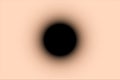 Black gradient circle on beige background. Abstract sun or moon eclipse. EPS 10