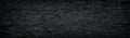 Black grain wooden panoramic texture. Dark long wood background Royalty Free Stock Photo