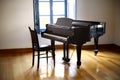 Black grand piano Royalty Free Stock Photo