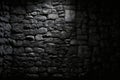 Black granite texture stone wall dark natural background, abstract, textures Royalty Free Stock Photo