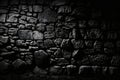 Black granite texture stone wall dark natural background, abstract, textures Royalty Free Stock Photo