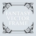 Black graphic fantasy frame