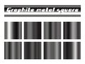 Black graphite gradient square set
