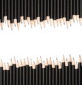 Black graphite pencils background Royalty Free Stock Photo