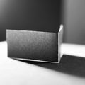 Black and gray paper shapes and shadows Royalty Free Stock Photo