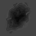 Black gray papercut multi layer pattern background