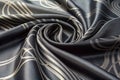 Black gray satin fabric texture Royalty Free Stock Photo