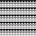 Black and gray tone little heart pattern background