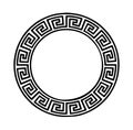 Black greek pattern sign on white