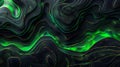 A black and green abstract background with swirls Royalty Free Stock Photo