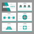 Black green Abstract presentation template