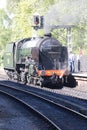 Black and green British steam train locamotive 926